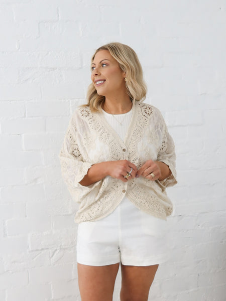 Alivia Bolero- Natural Beige