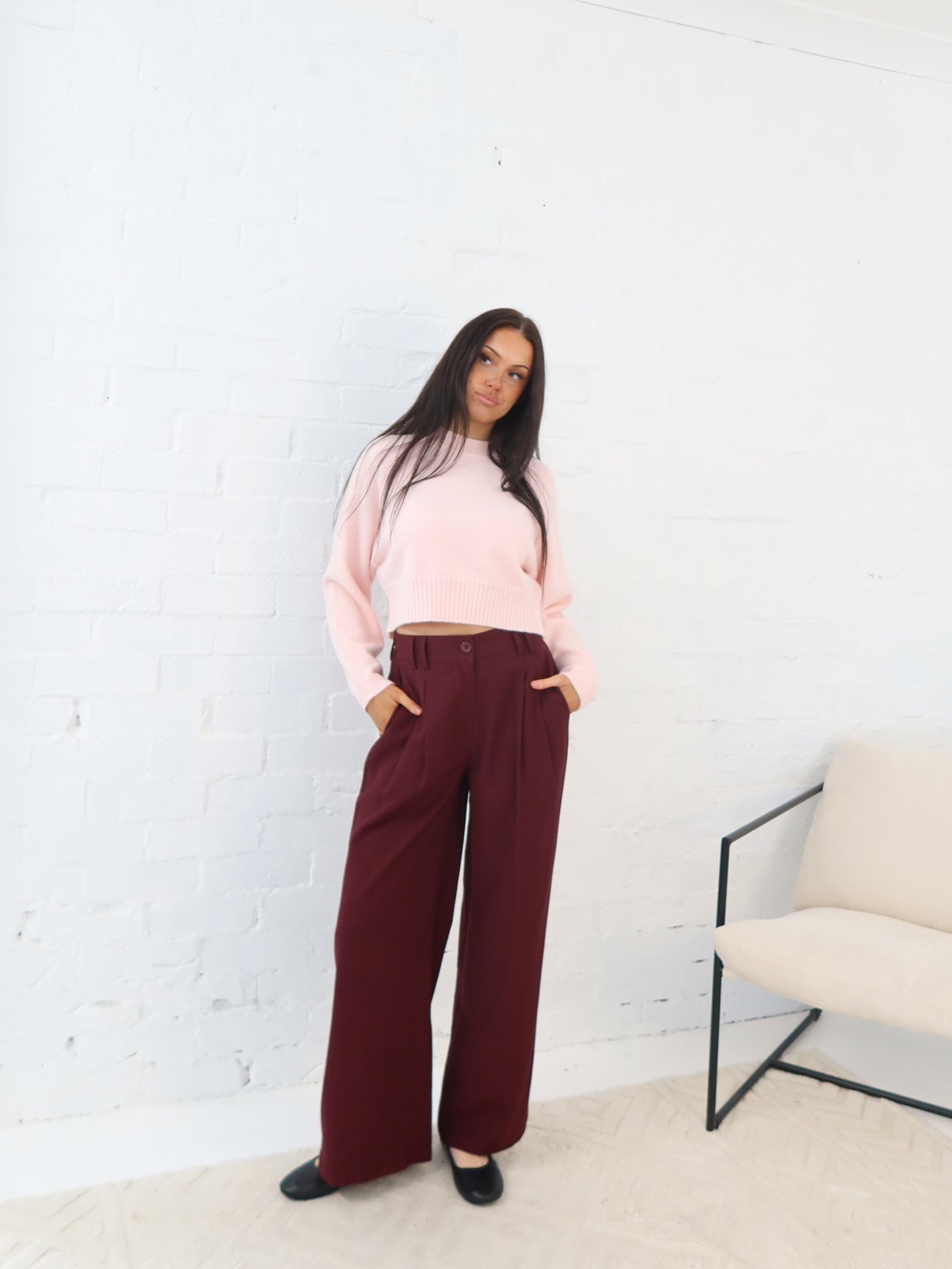 Lain Pants - Burgundy