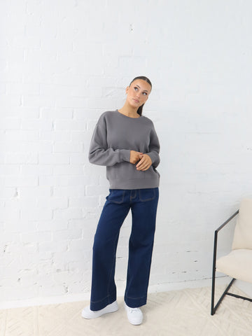 Gracie Relaxed Crew - Shadow