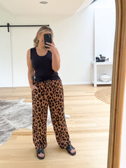 Roxy Pants - Dark Leopard