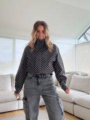 Polka Dot Jacket- Black