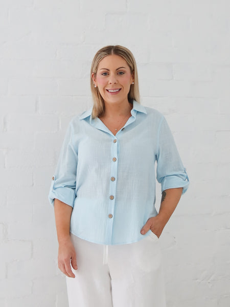 Faye Shirt- Blue