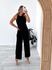 Megan Knit Pants - Black