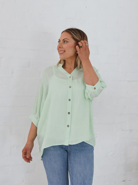 Effy Blouse- Light Green