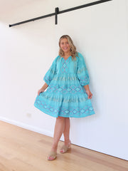 Amara Dress - Turquoise