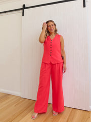 Carter Pants - Red