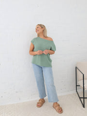 Mariah Knit Top - Pistachio Green