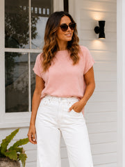 Mariah Knit Top - Pink