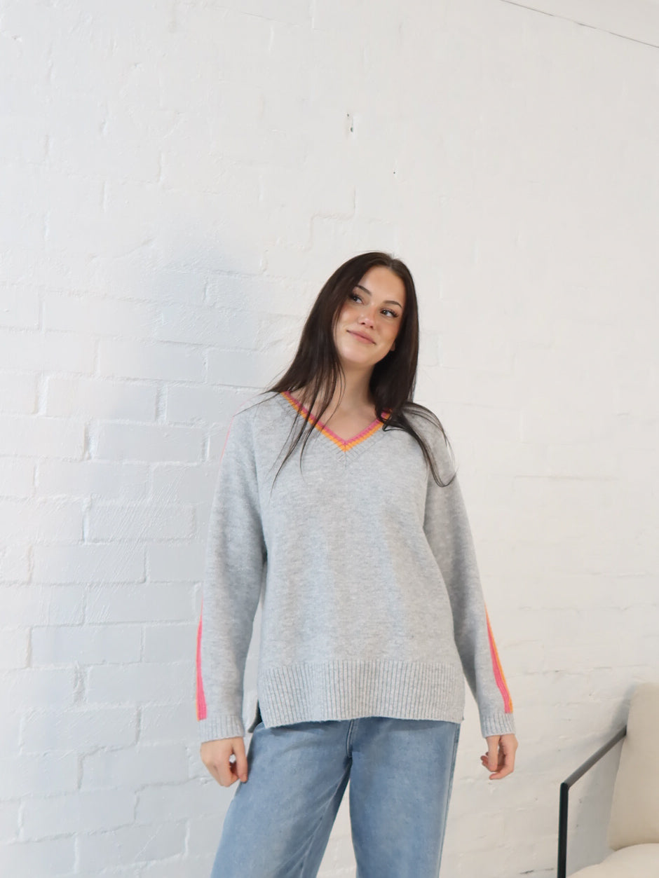 Kristy Knit- Grey