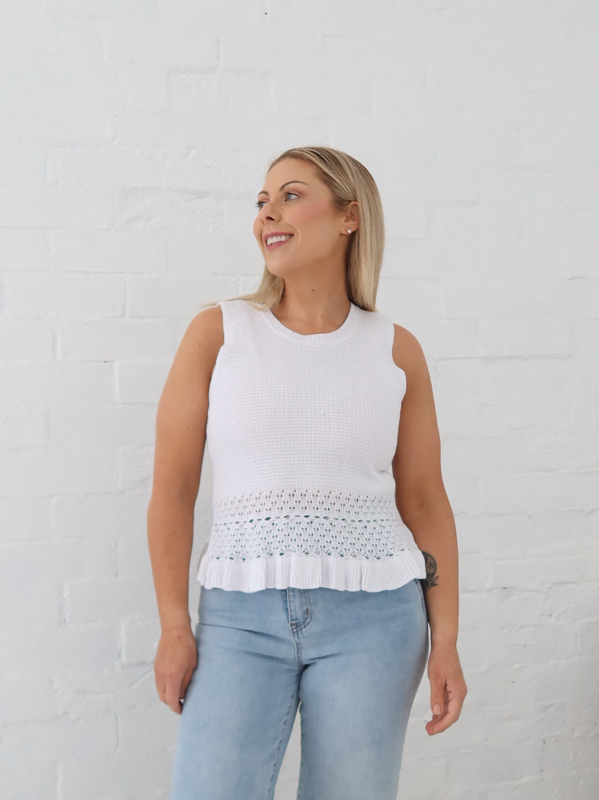 Skye Top- White