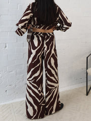 Edith Pants- Mahogany Brown