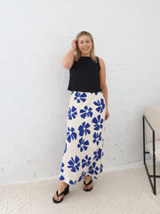 Lucy Skirt- Blue/Vanilla
