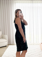 Coraline Dress- Black Leaf
