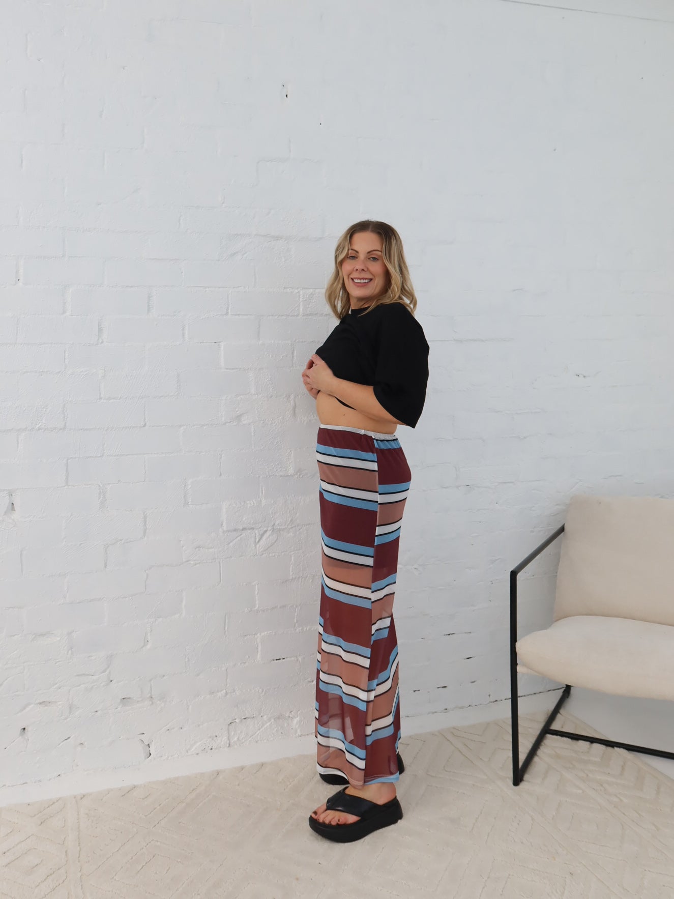 Stevie Skirt- Rosewood/Taupe