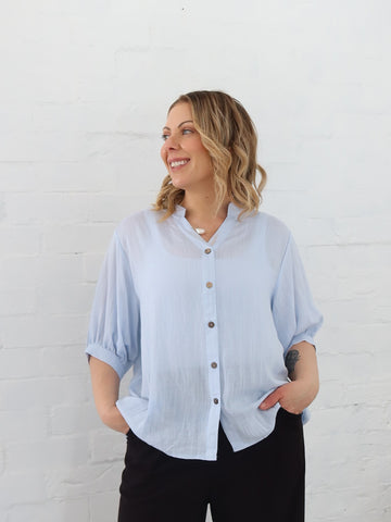 Effy Blouse- Powder Blue