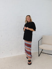 Stevie Skirt- Rosewood/Taupe