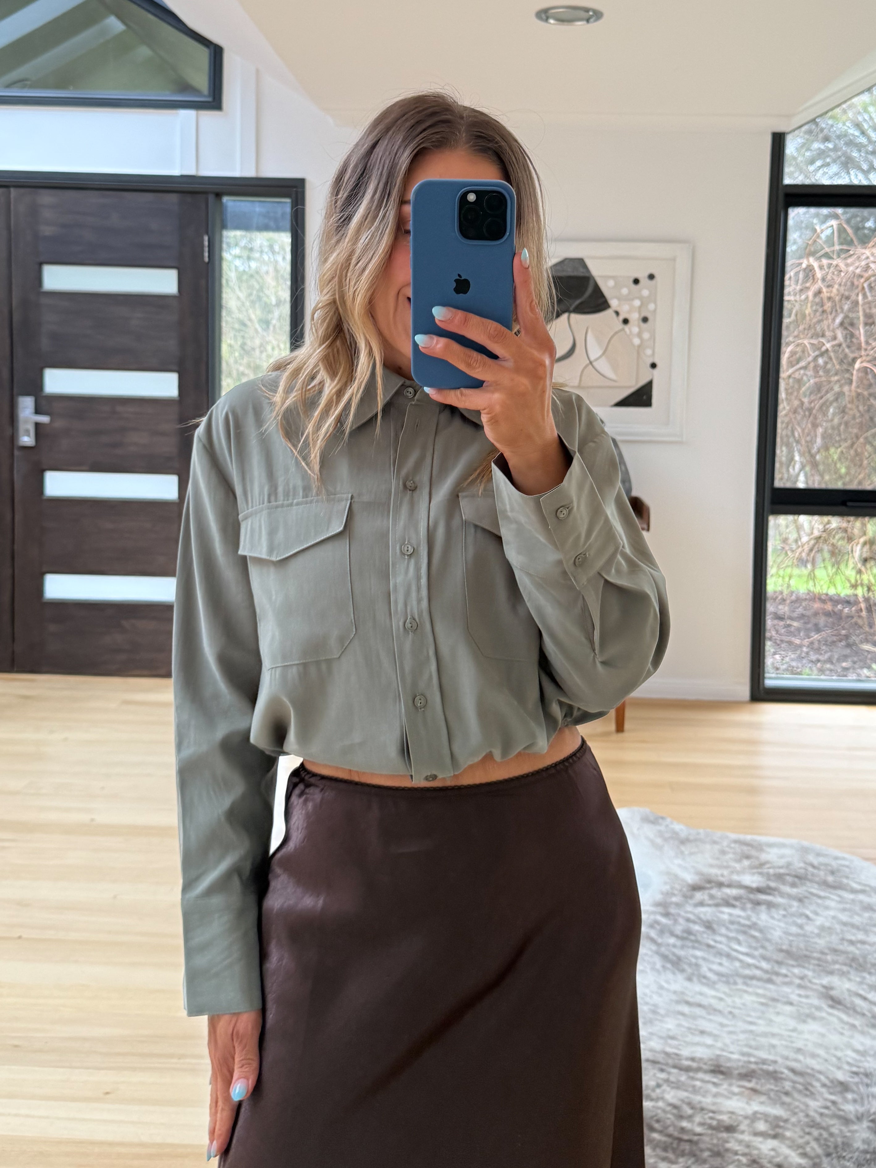 Hailey Shirt- Sage