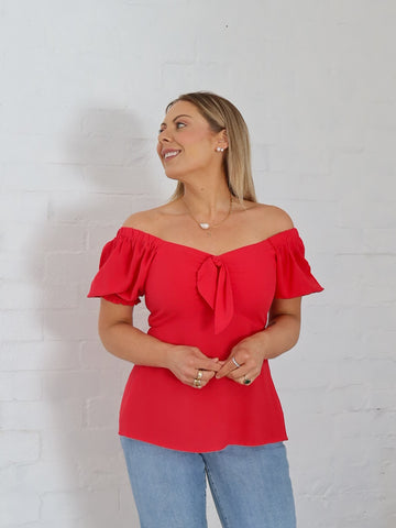 Estella Top- Red