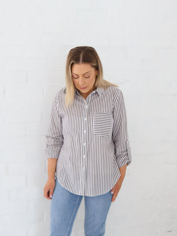 Emma Shirt- Chocolate