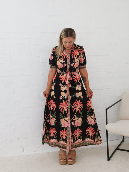 Palms Dress- Black