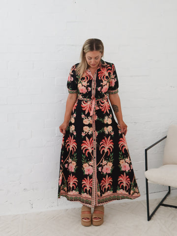 Palms Dress- Black