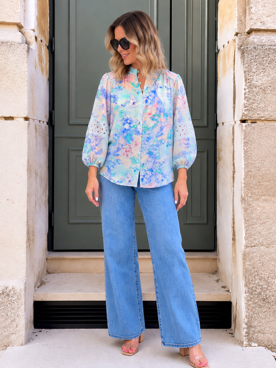 Eden Shirt- Pastel Blue