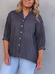 Mimi Blouse - Navy Stripe