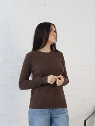 Iris Knit- Chocolate