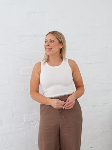 Mila Tank- White