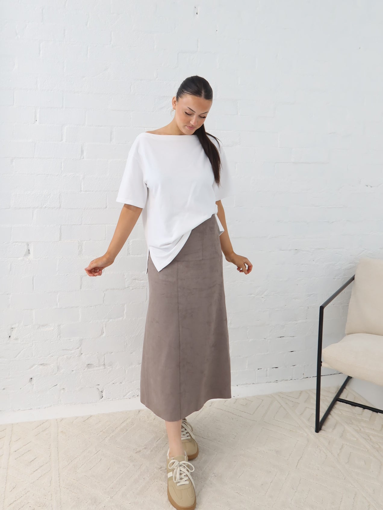 Bianca Skirt - Taupe