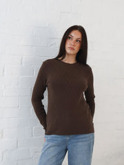 Iris Knit- Chocolate