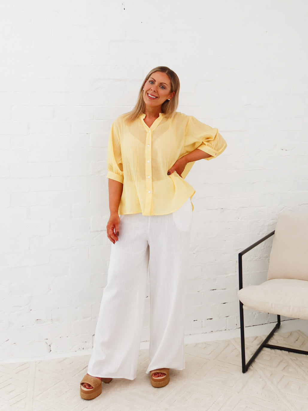 Mimi Blouse - Sunflower Lemon