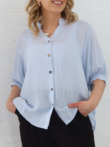 Effy Blouse- Powder Blue