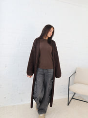 Bonnie Cardigan- Chocolate Speck
