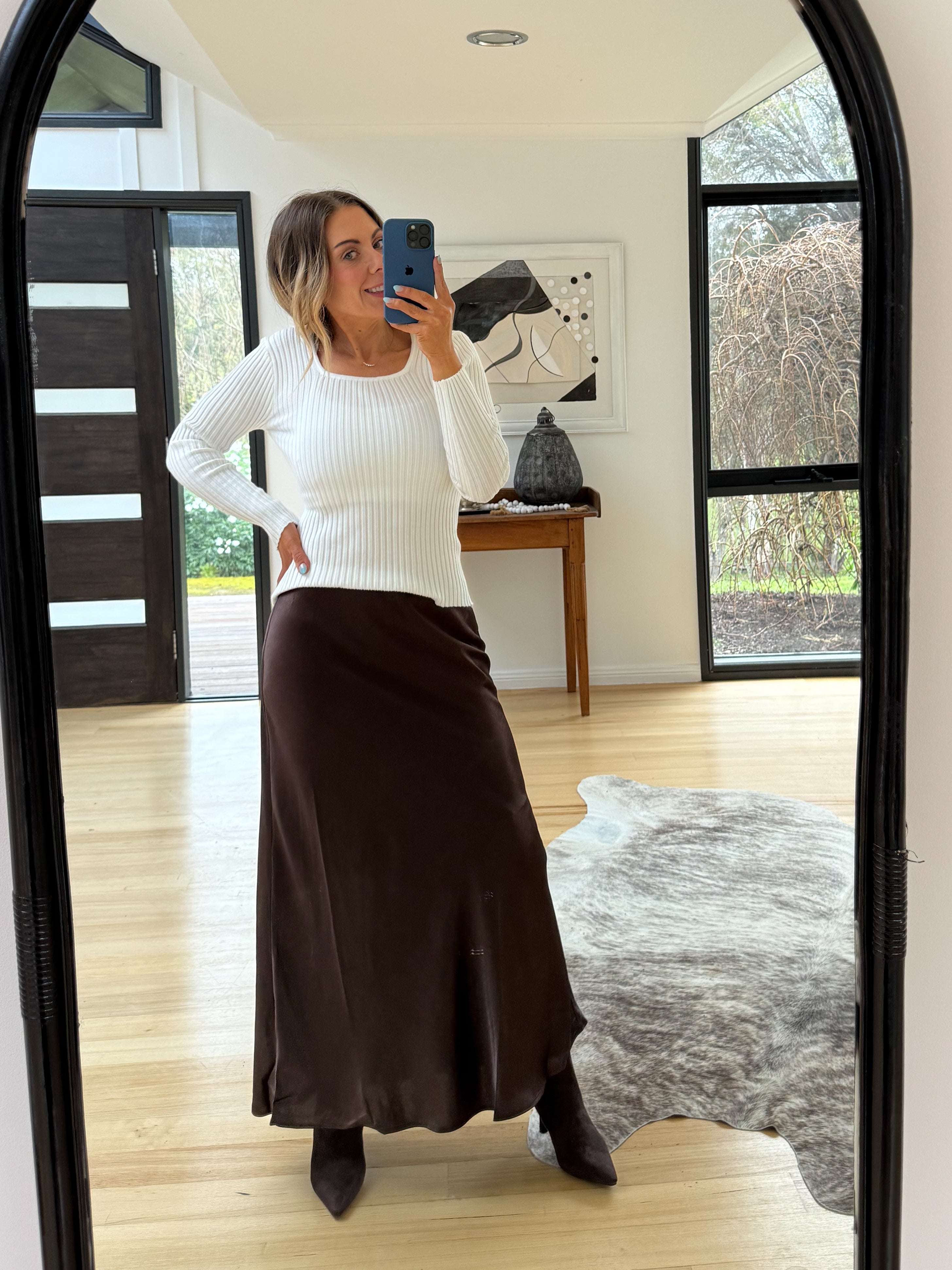 Kristen Skirt- Chocolate