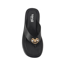 Bosley Platform Thongs - Black