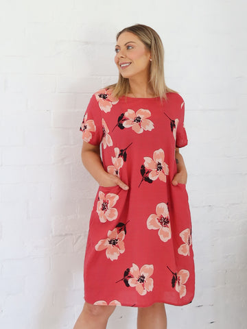 Kate Dress- Pink Floral