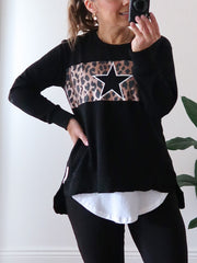 Star Sweater - Black