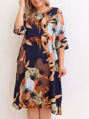 Atherton Dress - Navy