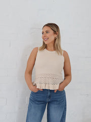 Skye Top- Beige