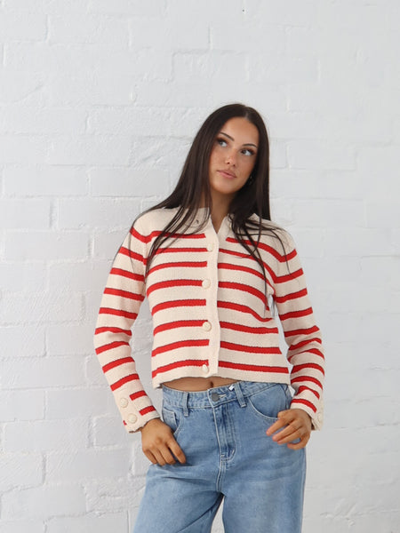 Blanca Cardigan - Red