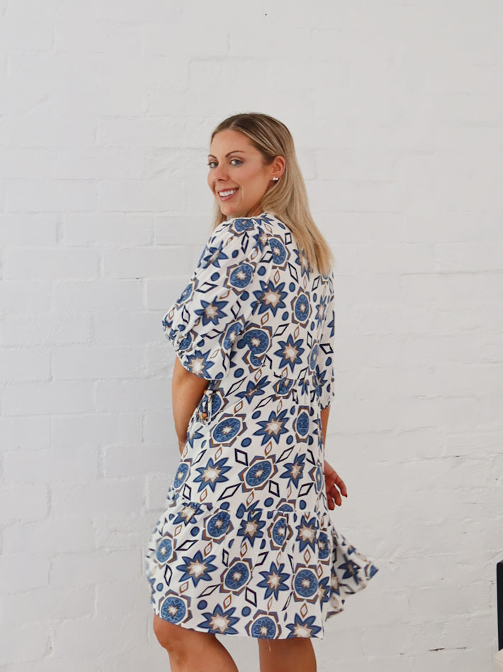 Astrid Dress- Blue