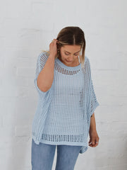 Nia Top- Powder Blue