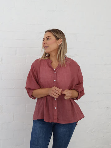Mimi Blouse - Raisin