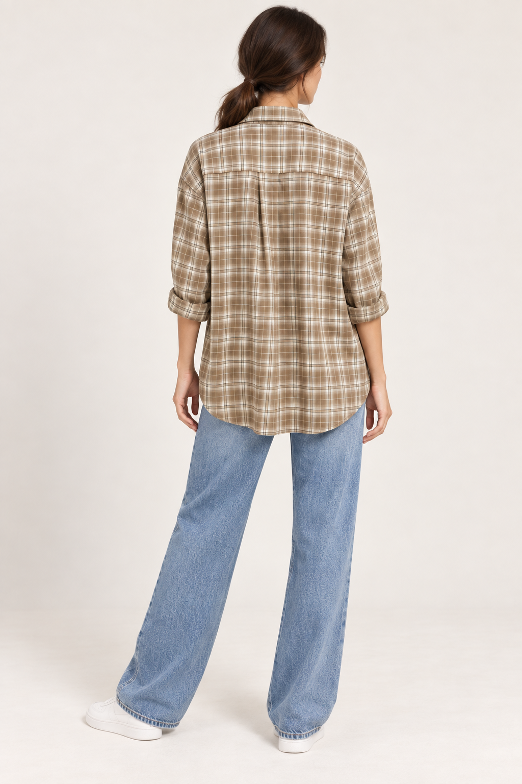Plait Shirt- Mocha