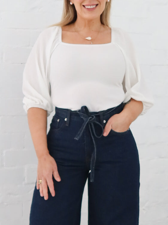 Hathaway Bodysuit - White