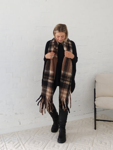 London Scarf - Chocolate