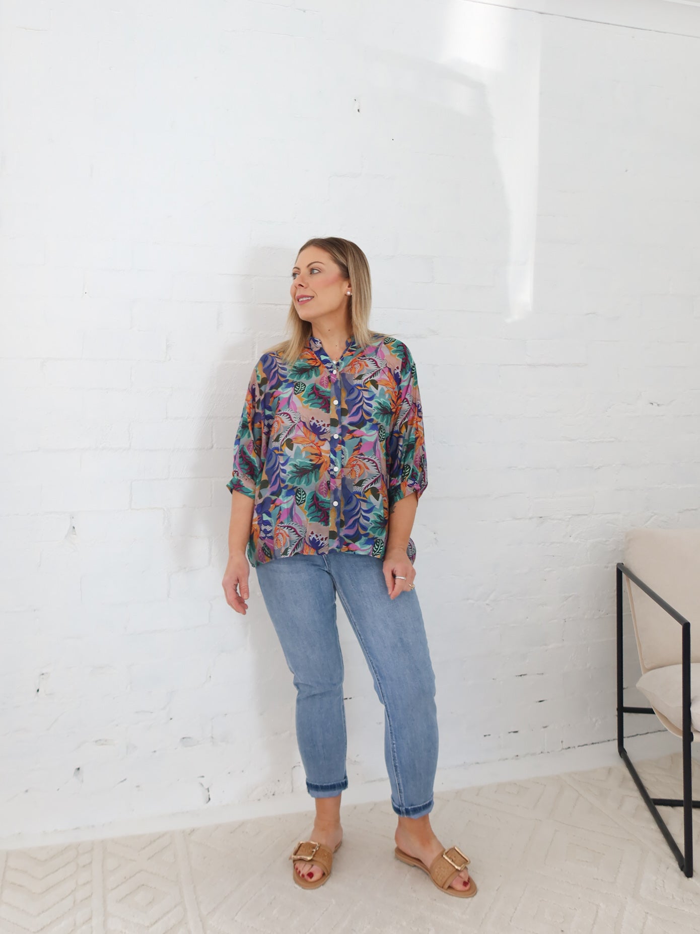 Mimi Blouse - Purple Floral