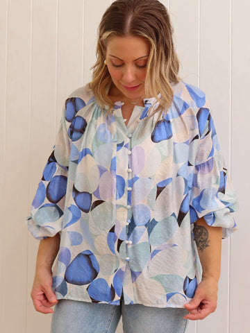 Noosa Blouse - Blue