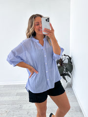 Mimi Blouse - Indigo